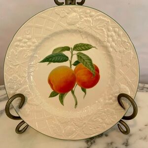 Mikasa White & Orange Peaches Salad Plate